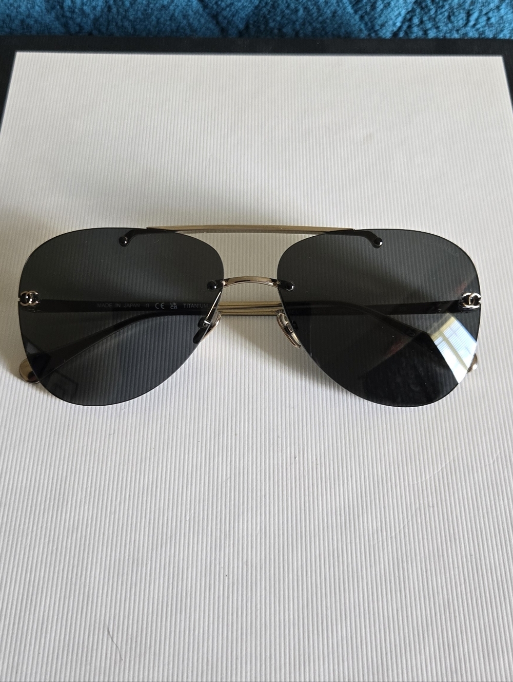 Chanel Titanium Aviator Sunglasses 4285-T c.395S4